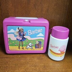 Vintage Barbie lunchbox and thermos set by Thermos. 
